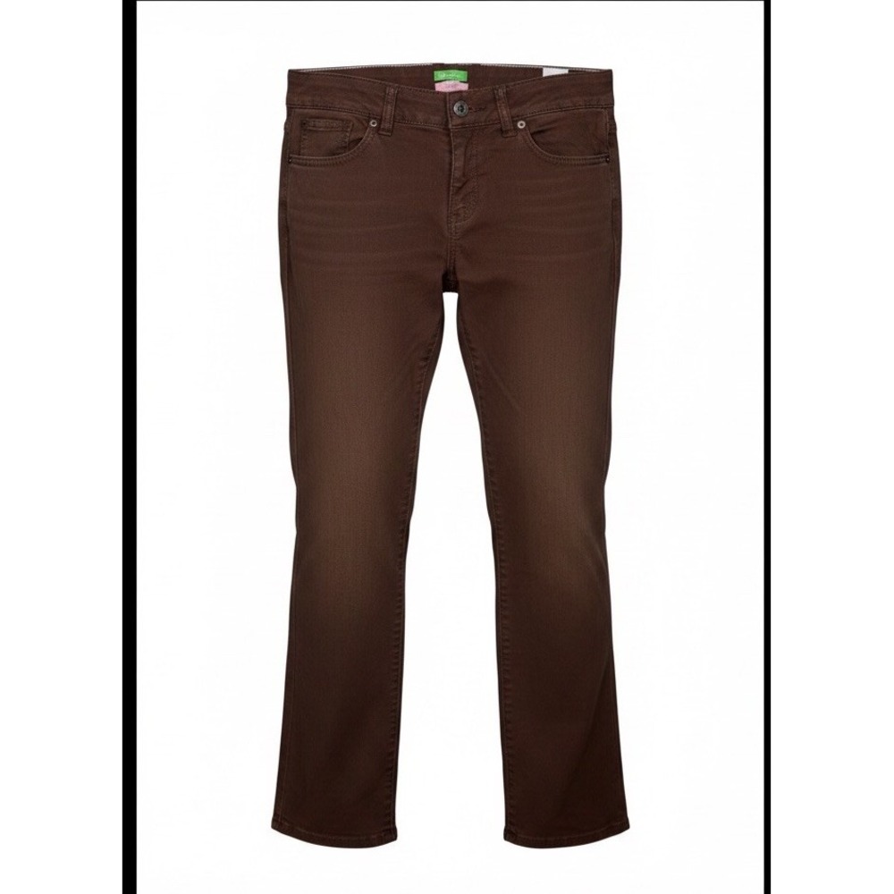 Lilly Pulitzer Size 8 Palm Beach Fit Brown Stretch Straight Leg Jeans Pants